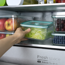 [LEVE 5 PAGUE 3] Potes Herméticos de Vidro Temperado e Tampa com Vedação a Vácuo +5 Copos de Vidro Fume